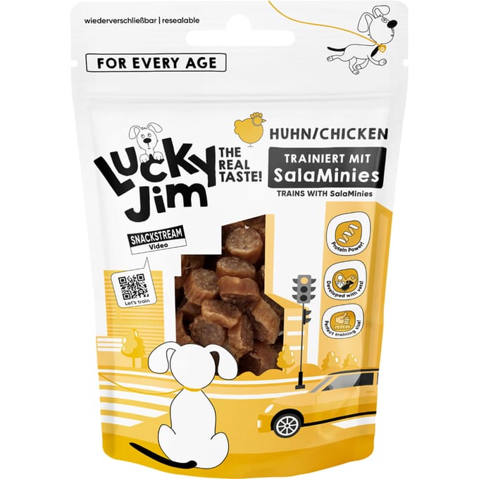 70g Lucky Jim Salamini gevogelte hondensnacks