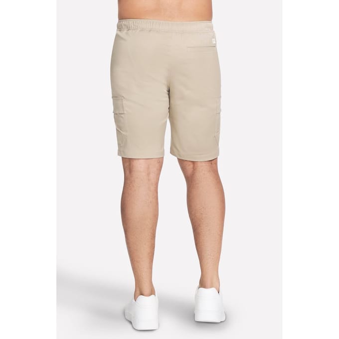 Skechers Performance Downtown Cargo 9 Inch Korte Polyester Mannen Natuurlijke Knie-lange Shorts