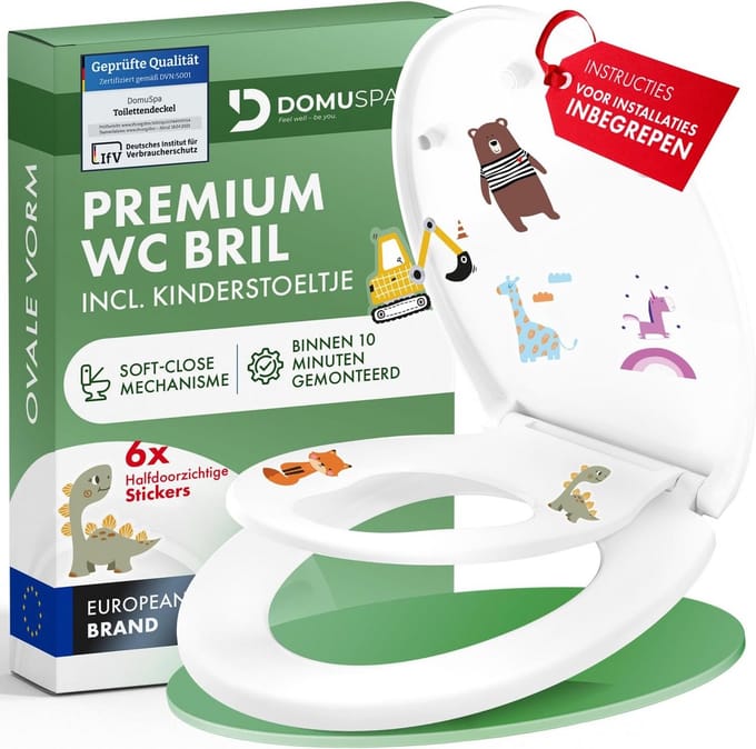 Toiletbril met Softclose en Antibacteriële Functie - Ideaal voor Kinderen met Quick-Release