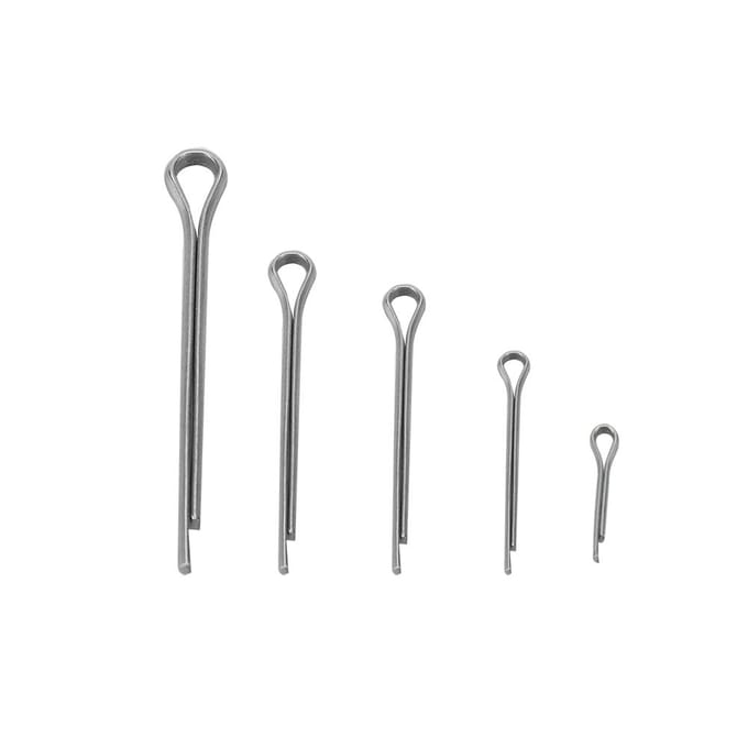 175 stuks set 5 soorten zinklegering metalen splitpennen assortimentskit bevestigingsmiddel hardware
