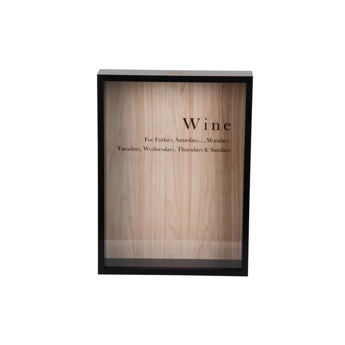 Present Time Wanddecoratie Momentum Box - Zwart - 8x30x40cm - Scandinavisch