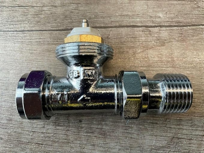 Thermostaat Radiatorkraan Rechte Hoek TRV Lichaam 15mm
