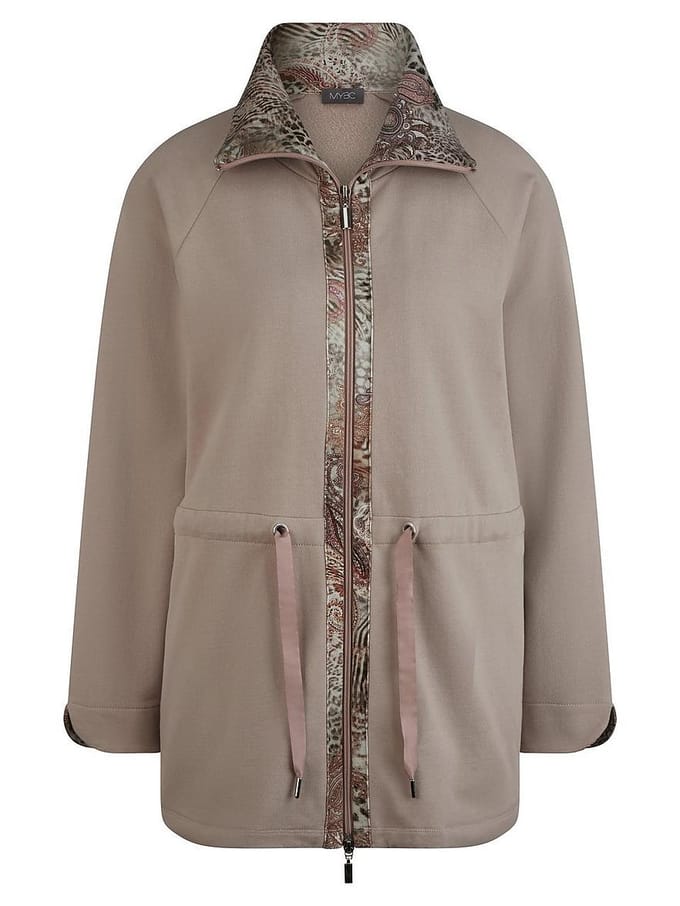 Lang sweatvest Van Peter Hahn beige