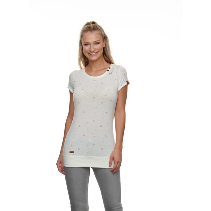 T-shirt dames Ragwear Lesly Rainbow