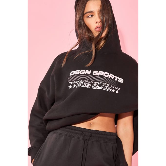 Dames DSGN Studio Sport Oversized Hoodie | Zwart | Maat: Medium