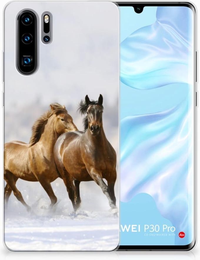Huawei P30 Pro TPU Hoesje Paarden