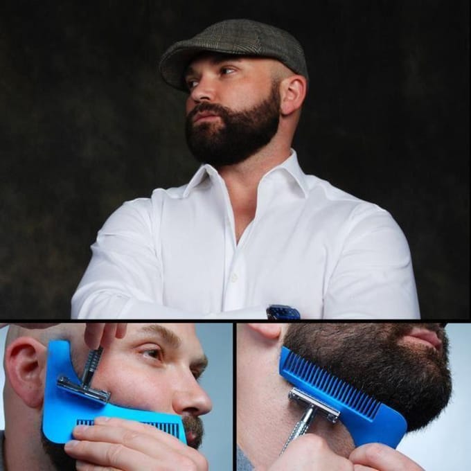 Outil de façonnage de barbe - Design Votre - Lignes nettes - Contour de cou impeccable - Barbes longues & courtes