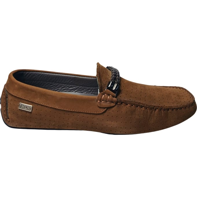 sb10690gogul0301 Pollini Man Camoscio Brown