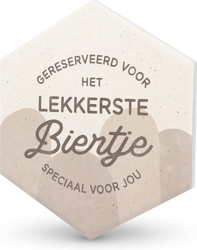 Onderzetter biertje, cadeau idee man, cadeau idee verjaardag papa, vaderdag