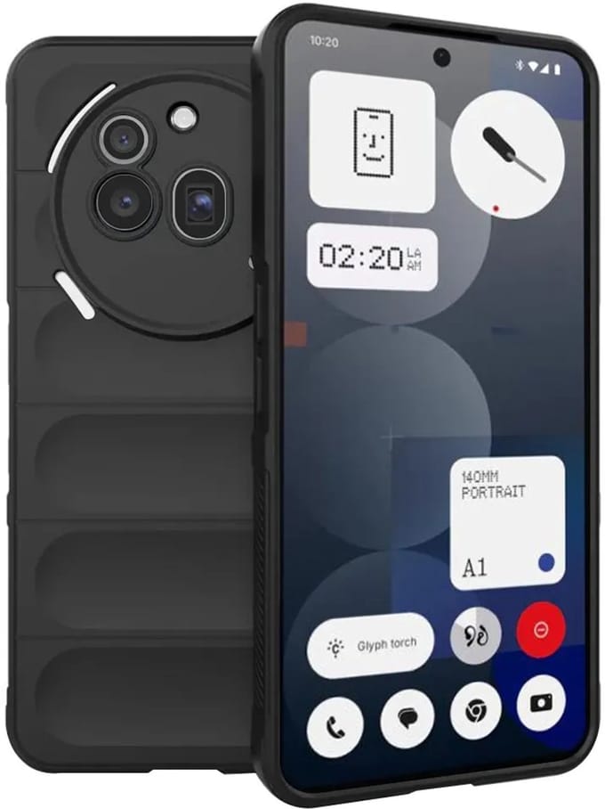 Hoesje geschikt voor Nothing Phone (3a) Pro - Techsuit Magic Shield Silicone Back Cover - Zwart