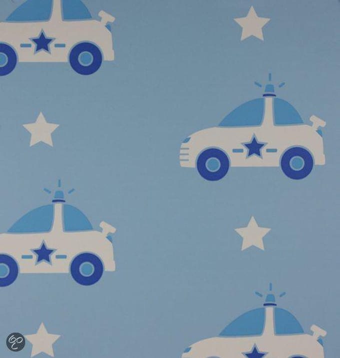 Dutch Wallcoverings Politie - Blauw