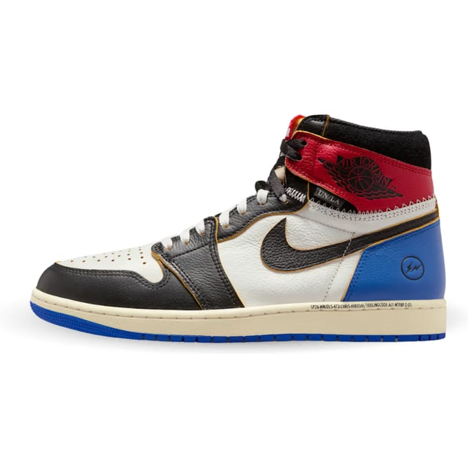 Air Jordan 1 Retro High OG SP Fragment x Union LA Varsity Red Sport Royal