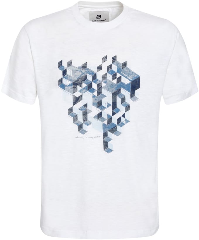 Gabbiano - Heren Shirt - 155516 - 102 Ecru