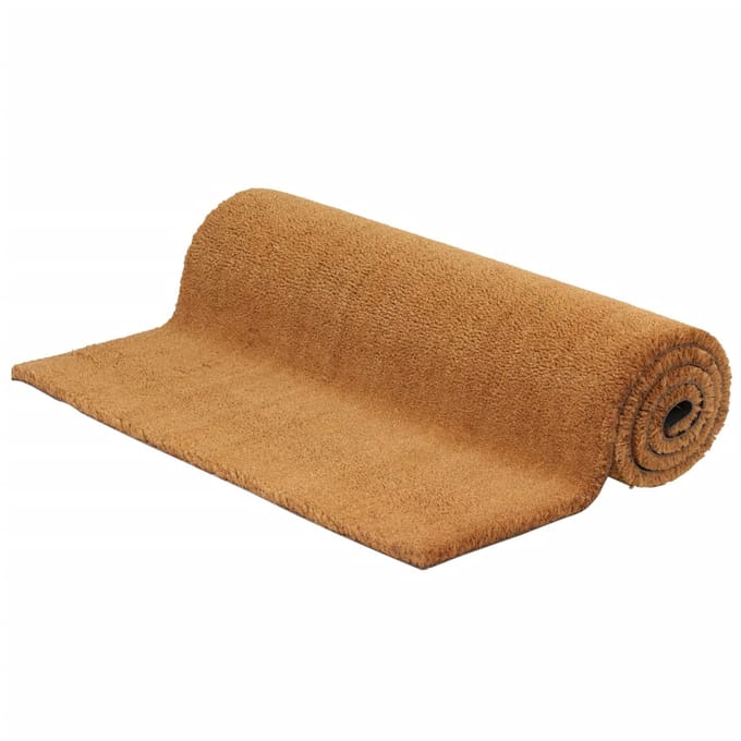 vidaXL - Deurmat - 80x100 - cm - getufte - kokosvezel - naturel