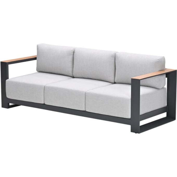 Garden Impressions Levanto driezitsbank c.black valley sand light teaklook