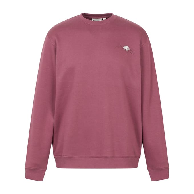 Mountain Warehouse Heren Berglandschap Sweatshirt (Bordeaux)