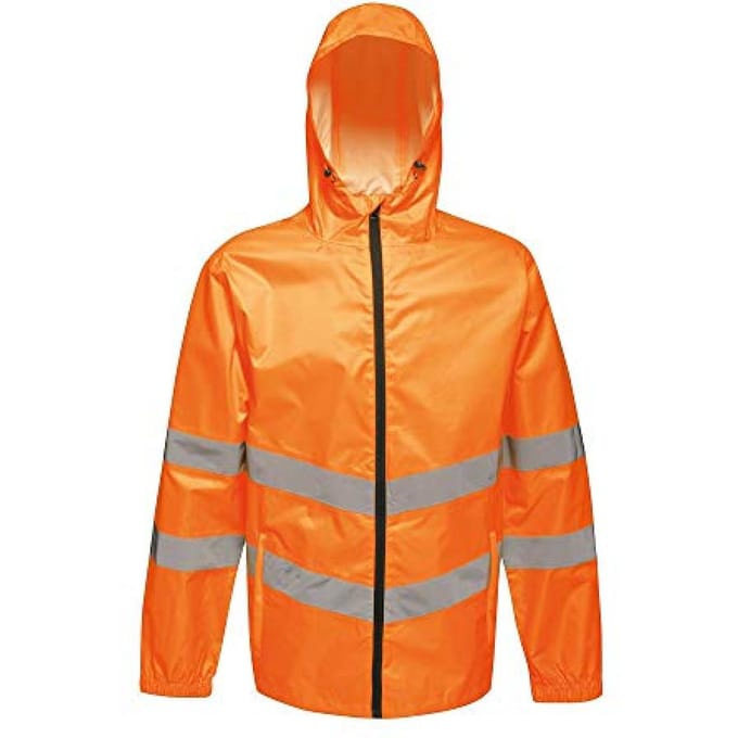 Regatta Unisex Hi Vis Pro Packaway Reflecterende Work Jacket (Oranje)