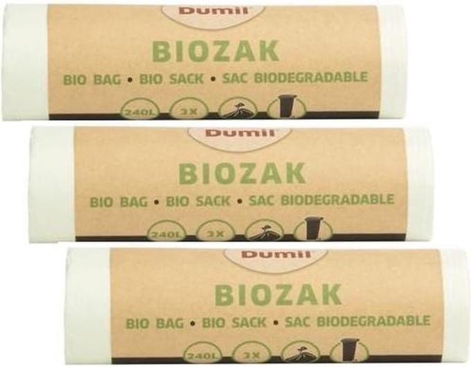 Bio Bag - biozak 240 liter  Multipack 3 rollen van 3 zakken