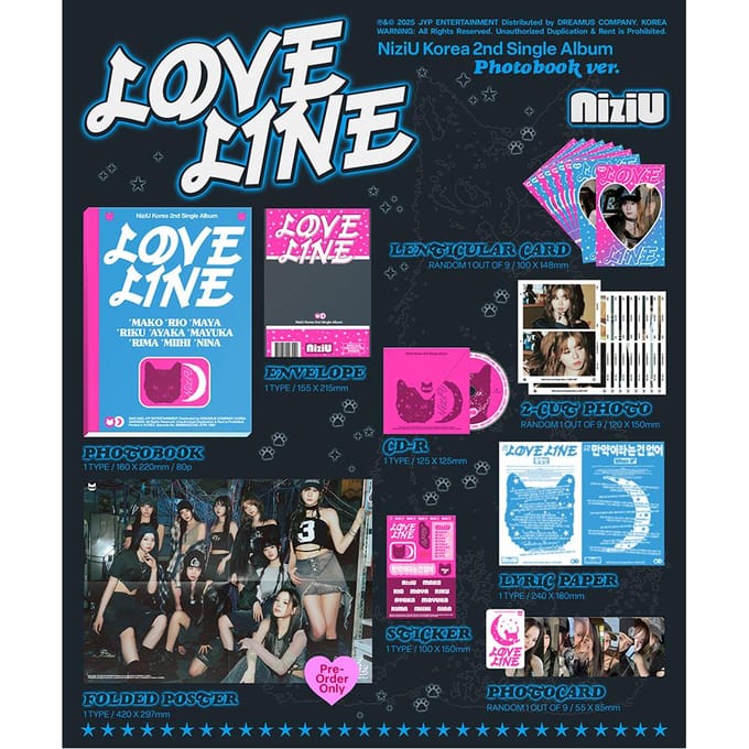 NiziU - LOVE LINE [Fotoboek ver.] blue