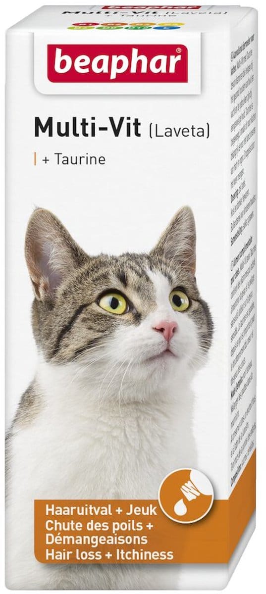 Beaphar Multi-Vit kat met taurine 50ml