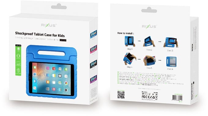 Hoesje RXTC06 Tablet Kids Case For iPad Mini 6 8.3'' Blue