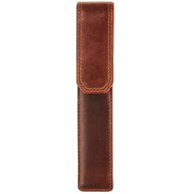Pennenetui maverick the original 1-delig leer Bruin