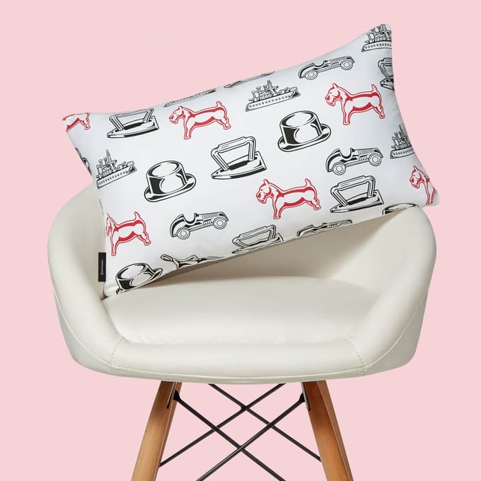 Monopoly Dog Rectangular Cushion - 30x50cm - Soft Touch