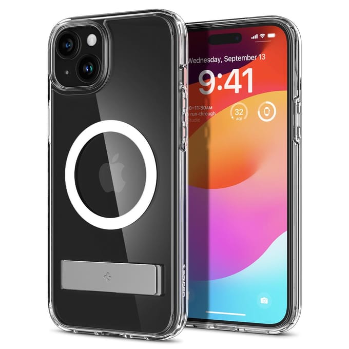 Spigen Ultra Hybrid MagSafe Apple iPhone 15 Plus Hoesje Transparant