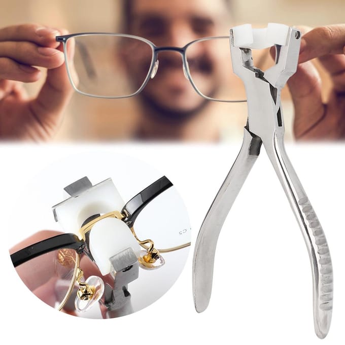 Optische Brilmontuur Afstel Tangen Nylon Einde Bril Reparatie Gereedschap white