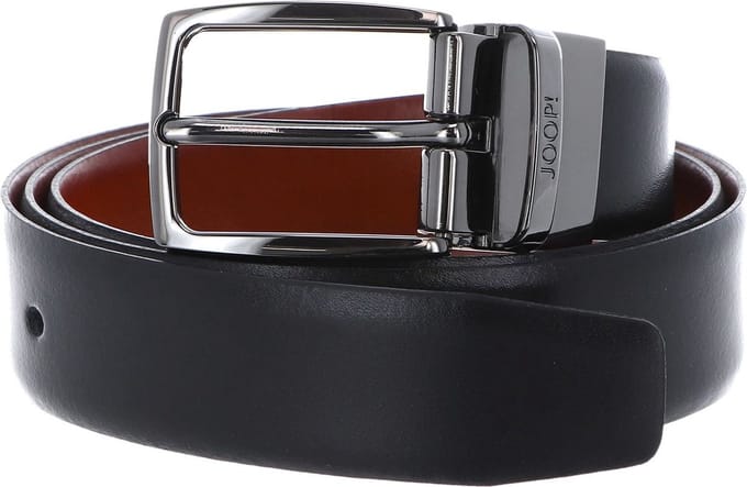 JOOP! Leren Riem Coll. Belt Reversible 3,0 CM W80 Black-Cognac Zwart Bruine