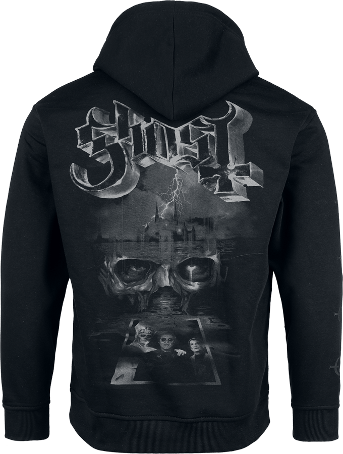 Ghost Trui met capuchon - Emeristus - S tot XL - voor Mannen - zwart