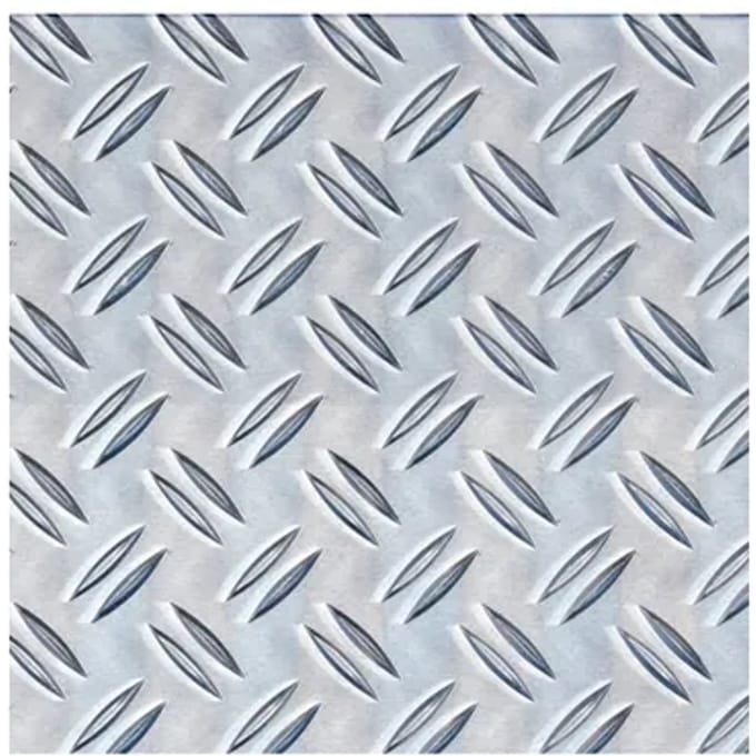 Alberts Structuurplaat - Aluminium - Natuur - Antislip - 200x1000x1,5mm
