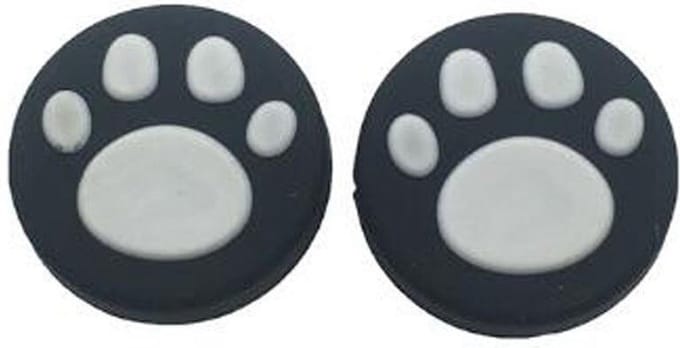 KELERINO. Thumb Grip geschikt voor Nintendo Switch - 2 stuks - Cat - Wit