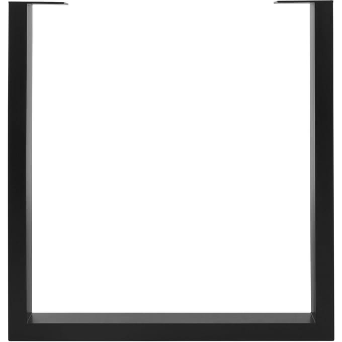 Set van 2 tafelframes B70xH74 cm in U-vorm metaal zwart ML-Design