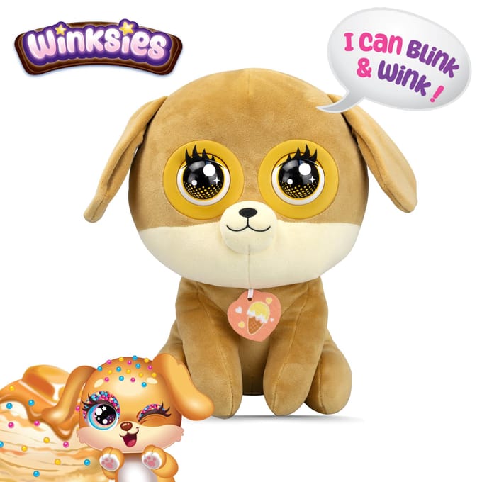 Silverlit Winksies Caramel Puppy Brown Elektroniche knuffels Interactieve knuffels
