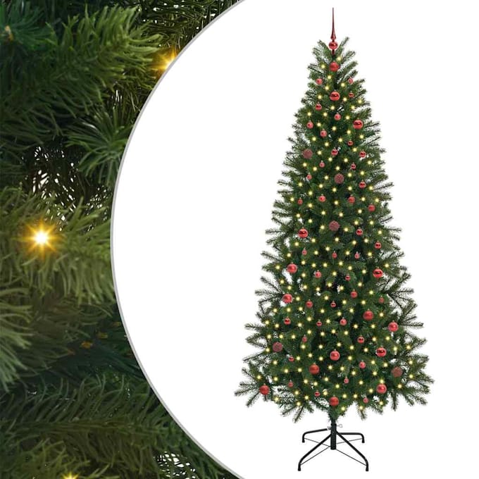 vidaXL - Kunstkerstboom - Groen - 240 - cm - PE - en - PVC