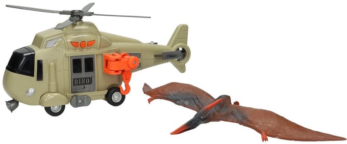 Helicopter met Dinosaurus - incl. Licht en Geluid