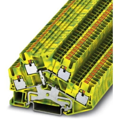Phoenix Contact 3209620 Aardklem 2-etages 5.2 mm Snelaansluiting Groen, Geel 50 stuk(s)