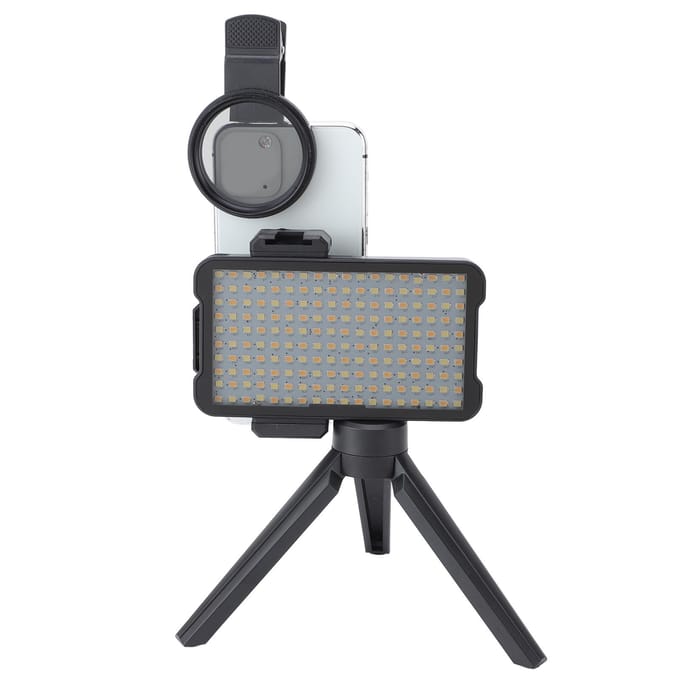 Verminder Gereflecteerd Tattoo Invullicht met 52mm CPL Lensfilter Draadloos Oplaadbaar 2400K-6400K gray