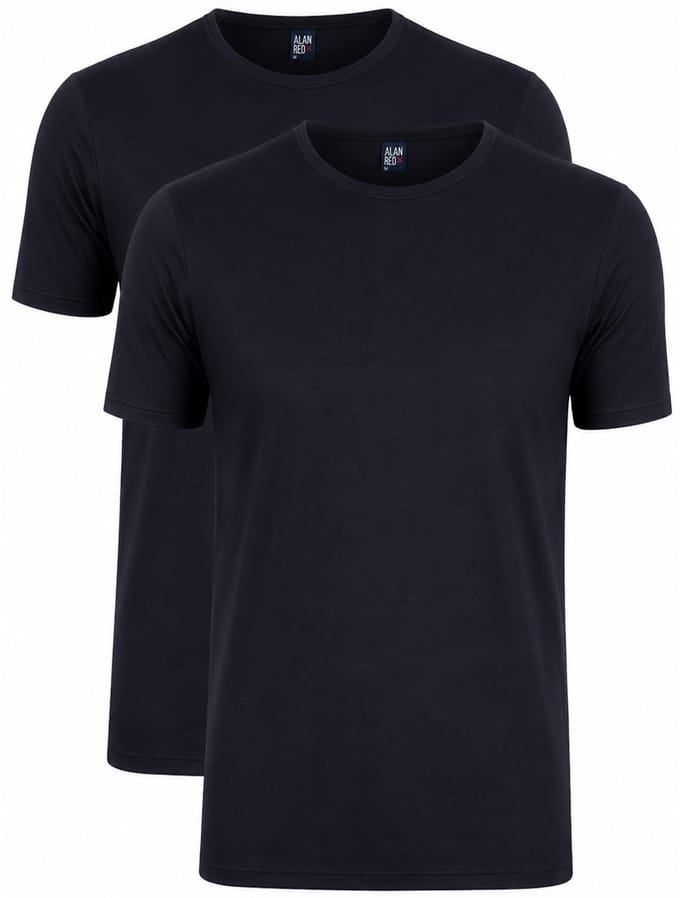 Alan Red Derby Extra Lang T-Shirt Donkerblauw (navy) (2-Pack) - Maat L - Heren - Basic T-shirt