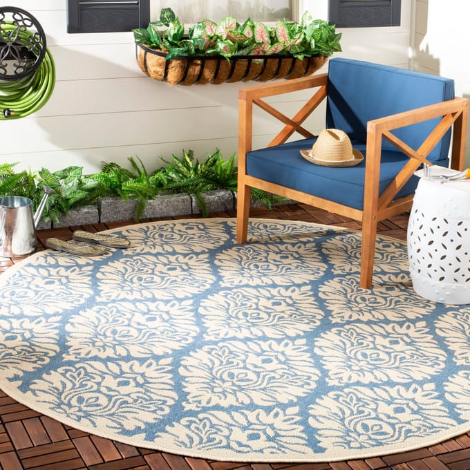 Buitenkleed Oreti Rond Patroon | Safavieh