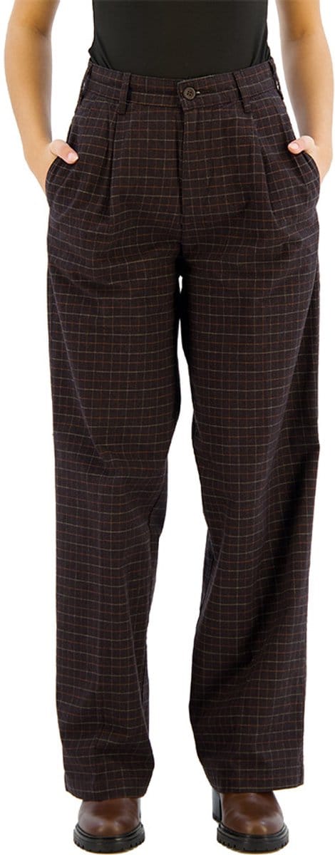 Dockers Original Pleated High Wide Broek Zwart 29 Vrouw