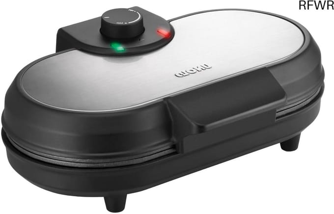 RFWR® Dubbele Pancake-Maker voor 2 Amerikaanse Pannenkoeken - Antiaanbaklaag, 1000 Watt