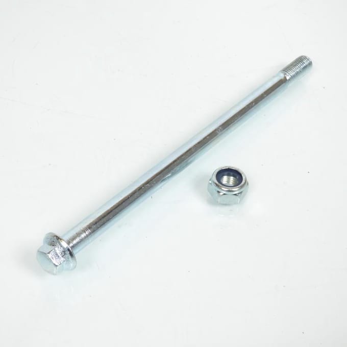 Axe de roue ou de suspension Ø10mm x 180mm pour mobylette M10 Neuf