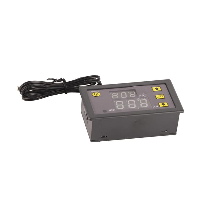 W3230 LED Digitale Temperatuurregelaar Thermostaatschakelaar Sensor Meter(DC12V ) gray