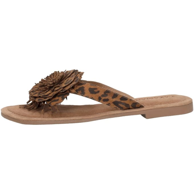 Lazamani Nomi Teenslippers - Middelbruin - Maat 41