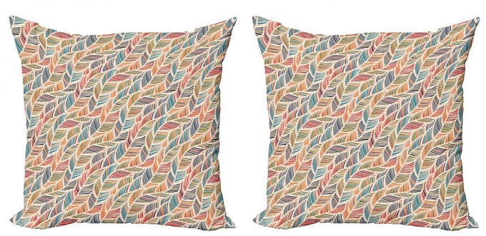 ABAKUHAUS Boho kussenhoes – Set van 2x40 cm – Dubbelzijdig bedrukt