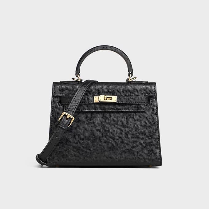 Dames Tote Bag Middelbare leeftijd Verjaardag Dames Premium Leer Mama Tas zwart