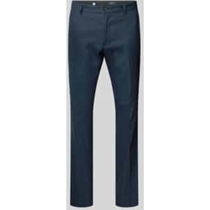 pantalon regular fit van linnenmix