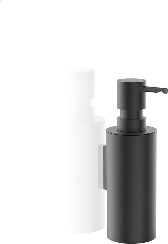 Mikado wand bevestigde zeepdispenser mat zwart